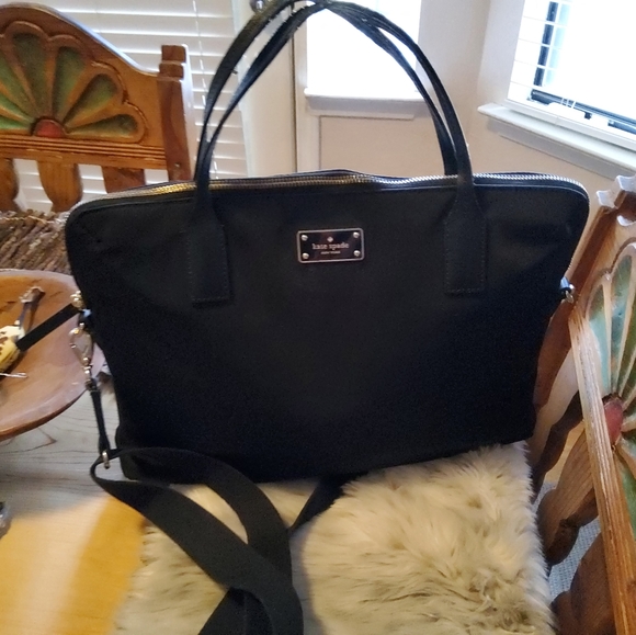 kate spade Handbags - Kate Spade Blake Avenue Daveney Black Nylong Laptop Case VGUC